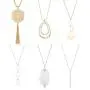 Finrezio 6PCS Long Pendant Necklace Set Tassel Pendant Simple Bar Necklace Strands for Women Finrezio 6PCS Long Pendant Necklace Set Tassel Pendant Simple Bar Necklace Strands for Women
