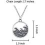 Rosa Vila Vintage Round Wave Necklace, Ocean Jewelry for Women, Ocean Necklace, Go with The Waves Beachy Necklaces