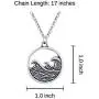 Rosa Vila Vintage Round Wave Necklace, Ocean Jewelry for Women, Ocean Necklace, Go with The Waves Beachy Necklaces