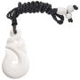 81stgeneration Womens Mens Hand Carved Bone Maori Taonga HEI Matau Fish Hook Pendant Necklace