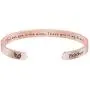 Joycuff Memorial Gift for Loss of Mom Dad Grandma Grandpa Son Sister Husband Brother Rose Gold Sympathy Bracelet Bereavement Cuff Remembrance Bangle