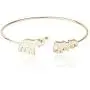 MANZHEN Mom and Baby Elephant Cuff Bangle Animal Family Charm Bracelet MANZHEN Mom and Baby Elephant Cuff Bangle Animal Family Charm Bracelet