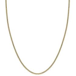 Honolulu Jewelry Company 14K Solid Yellow Gold Box Chain Necklace