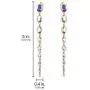 Diamond-Like Oval Raining Drops Long Dangle Stud Post Rhinestone Earrings Diamond-Like Oval Raining Drops Long Dangle Stud Post Rhinestone Earrings