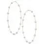 Doubnine Large Hoops Super Huge Circle Pearls Earrings Thin Dangle Gold Elegant Wedding Women Accessories Jewelry Gift for Her (90mm)