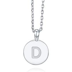PAVOI 14K Rose Gold Plated Letter Necklace for Women | Gold Initial Necklace for Girls