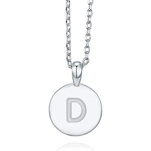 PAVOI 14K Rose Gold Plated Letter Necklace for Women | Gold Initial Necklace for Girls
