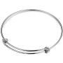 Expandable Inspirational Jewelry Women Charm Stackable Bracelet, “Be Thankful, Brave, Happy, Kind, True, Compassionate, Strong”, Gift Girls Her