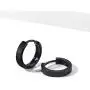 T400 925 Sterling Silver Black Small Tiny Hoop Earrings Unisex Gift for Men Women 13 16 mm T400 925 Sterling Silver Black Small Tiny Hoop Earrings Unisex Gift for Men Women 13 16 mm