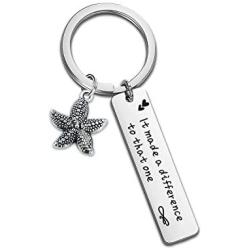 SIDIMELO Starfish Bracelet It Made a Difference to That one Social Worker Gifts Sea Jewelry Inspirational Bracelet Gifts for Social Worker