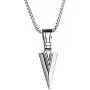 PAMTIER Mens American Indian Arrowhead Stainless Steel Pendant Necklace PAMTIER Mens American Indian Arrowhead Stainless Steel Pendant Necklace