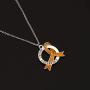 LBSBO Childhood Cancer Awareness Ribbon Clip-on Charm/Necklace Childhood Cancer Support Jewelry