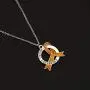 LBSBO Childhood Cancer Awareness Ribbon Clip-on Charm/Necklace Childhood Cancer Support Jewelry