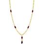 In Season Jewelry 18k Gold Plated Simulated Azabache Evil Eye Protection Necklace Figa Hand 21''