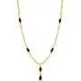 In Season Jewelry 18k Gold Plated Simulated Azabache Evil Eye Protection Necklace Figa Hand 21''