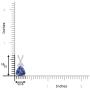 December Birthstone - Trillion Tanzanite Solitaire Pendant Necklace with Trio Diamonds in 14K White Gold (7mm Tanzanite)