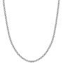 BORUO 925 Sterling Silver Box Chain Necklace, 1mm 1.5mm Solid Italian Nickel-Free Lobster Claw Clasp 14-30 Inch