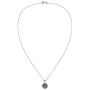 AeraVida Circle Eye of Horus Egyptian Symbol .925 Sterling Silver Pendant Necklace