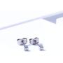 TGNEL Titanium 2mm Square Cubic Zirconia CZ Tiny Stud Earrings for Girl