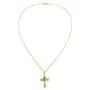 Carleen 14K Solid Real Yellow Gold Vivid Green Emerald May Birthstone Oval/Cross/Halo/Princess Cut Pendant Necklace Delicate Dainty Fine Jewelry for Women Girls, 16/18 INCH Carleen 14K Solid Real Yellow Gold Vivid Green Emerald May Birthstone Oval/Cross/Halo/Princess Cut Pendant Necklace Delicate Dainty Fine Jewelry for Women Girls, 16/18 INCH