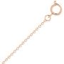 CaratLane Vivid Cable Gold Chain in 18 K Rose Gold with Jewelry Gift Box