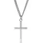 Finecraft Tube Cross Pendant in Sterling Silver, 24'' Finecraft Tube Cross Pendant in Sterling Silver, 24''