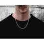 Savlano 925 Sterling Silver 2mm Solid Italian Rope Diamond Cut Twist Link Chain Necklace with Gift Box for Men & Women - Made in Italy Savlano 925 Sterling Silver 2mm Solid Italian Rope Diamond Cut Twist Link Chain Necklace with Gift Box for Men & Women - Made in Italy