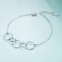 SOULMEET 60th 50th 40th 30th Birthday Bracelet Gifts for Women, Each Sterling Silver Circle for A Fabulous Decades