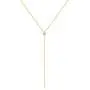 espere Dainty Sterling Silver Necklace Small Waterdrop Lariat Necklace Y-Shaped