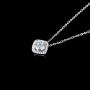 WSX 14K Solid Yellow Gold 1 Carat 6.5mm Moissanite Solitaire Pendant Necklace, Fine Jewelry Gifts for Women Girl