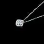 WSX 14K Solid Yellow Gold 1 Carat 6.5mm Moissanite Solitaire Pendant Necklace, Fine Jewelry Gifts for Women Girl