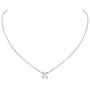 ChicSilver 925 Sterling Silver Letter A-Z Pendant Necklace, Dainty Small Initial Necklace for Women, Silver/Gold (with Gift Box)