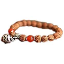 N-A Tibetan Women Onyx Women Bracelets Bangle Rudraksha Beads Bracelets for Men Lucky Jewelry