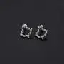 Pink and Green Leaf Zircon Earrings Sorority Gifts Graduation Gift Graduation Jewelry