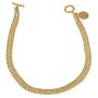 Bellezza Jewelry Collection Womens Bellezza 100 Lira Coin Bronze 3-Row Curb Necklace