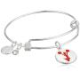 Alex and Ani Halos & Glories, Cheerleading Shiny Silver Bangle Bracelet
