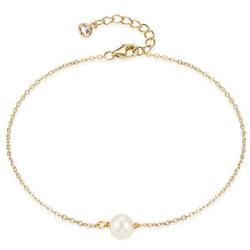 Women Dainty Bracelet,14k Gold Plated/Sterling Silver Cute Satellite Bracelet Beads Chain Layered Coin Charm Link Bracelet Minimal Jewelry