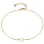 Women Dainty Bracelet,14k Gold Plated/Sterling Silver Cute Satellite Bracelet Beads Chain Layered Coin Charm Link Bracelet Minimal Jewelry