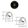 SOLIDGOLD - 14K Gold Filled 8mm Ball Stud Earrings 2-3 pair set | Yellow, Rose & White Gold SOLIDGOLD - 14K Gold Filled 8mm Ball Stud Earrings 2-3 pair set | Yellow, Rose & White Gold