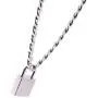 RJLPKE Mens Sliver Padlock Necklace - Stainless Steel Necklace Mens/Punk Handmade Necklace/Mens Best Gift/Best Gift for Friends Selling Point