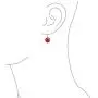 Bali Balinese Style Filigree Leverback Semi Precious Gemstones Flat Round Circle Disc Dangle Drops Earrings For Women 925 Sterling Silver