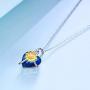 ONEFINITY Sunflower Necklace 925 Sterling Silver Sunflower Crystal Necklaces Sunflower Jewelry for Women Girls Gifts