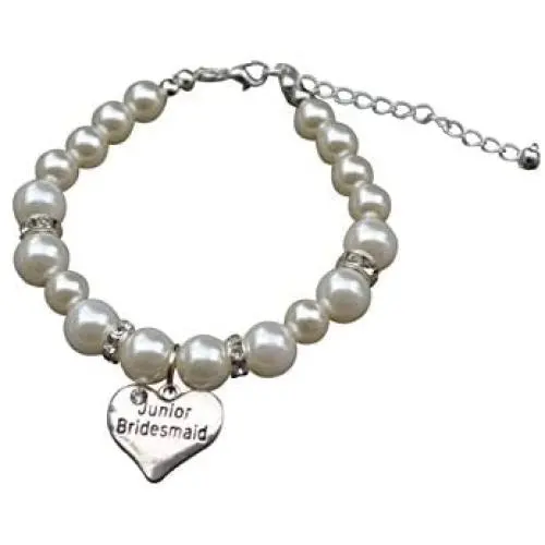 Infinity Collection Junior Bridesmaid Bracelet, Junior Bridesmaid Jewelry- Pearl Bridesmaid Bracelet, Gift for Junior Bridesmaids