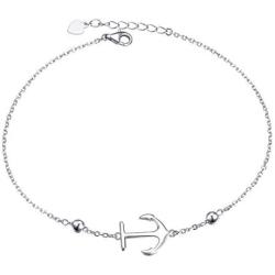 S925 Sterling Silver Anklet for Women Girl Boho Beach Charm Adjustable Foot Ankle Bracelet Jewelry Birthday Gift