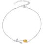 SILVERCUTE 925 Sterling Silver 1.5mm Dainly Link Chain with Rose Flower or Cat Charm Bracelet Anklets for Women Girls, Adjustable Length 22-27CM, Gift Packed Foot Jewelry