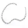 Avanlin Punk 6mm Paperclip Link Chain Necklace Silver Plated1 Layer Necklaces Jewelry for Women and Girls