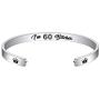 M MOOHAM Birthday Gifts for Her Women - Engraved Funny Quote Stainless Steel Cuff Bangle Bracelet Jewelry 16th 21st 30th 40th 50th 60th 70th 80th Birthday Gifts, Funny Retirement Gifts for Women