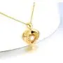 18k Gold Heart Jewelry Necklace for Women, Solid Gold Chain and Pendant Necklace for Her, Anniversary Jewelry Present for Wife, Gifts for Mother,18'' 18k Gold Heart Jewelry Necklace for Women, Solid Gold Chain and Pendant Necklace for Her, Anniversary Jewelry Present for Wife, Gifts for Mother,18''