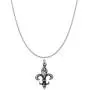 Raposa Elegance Sterling Silver Filigree Fleur De Lis Charm Necklace (16'', 18'' or 20'' Chain) Raposa Elegance Sterling Silver Filigree Fleur De Lis Charm Necklace (16'', 18'' or 20'' Chain)