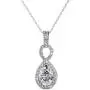 St.Claire Swarovski Crystals 18K Gold Plated Unique Pendant Necklace 925 Sterling Silver Necklace Birthstone Pendant Necklaces for Women with 5A Cubic Zirconia Christmas Jewelry Birthday Gift